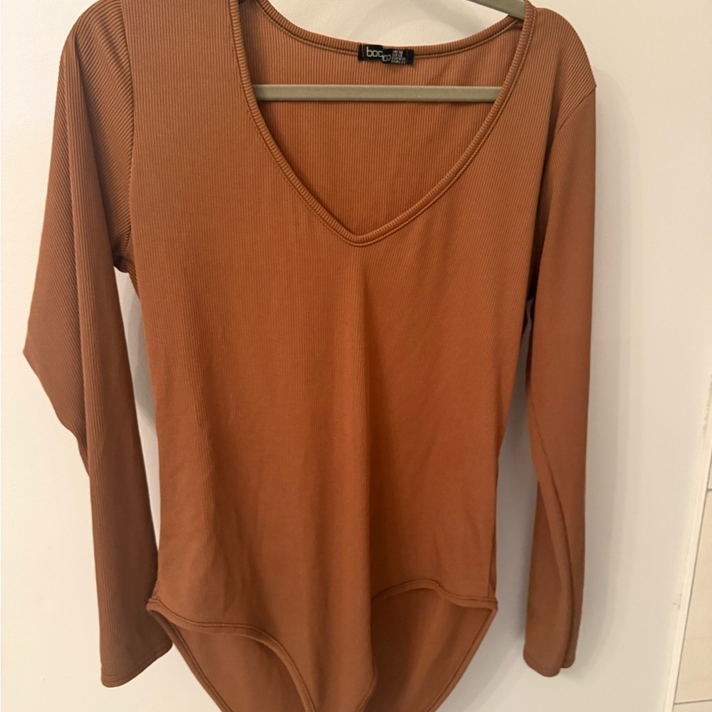 Boohoo Women's Brown Long Sleeve Top